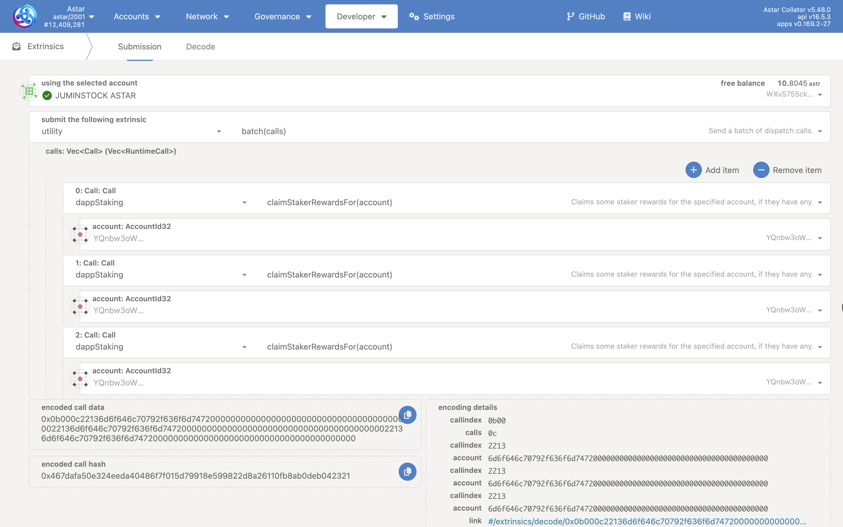 Claiming more than 16 pending eras